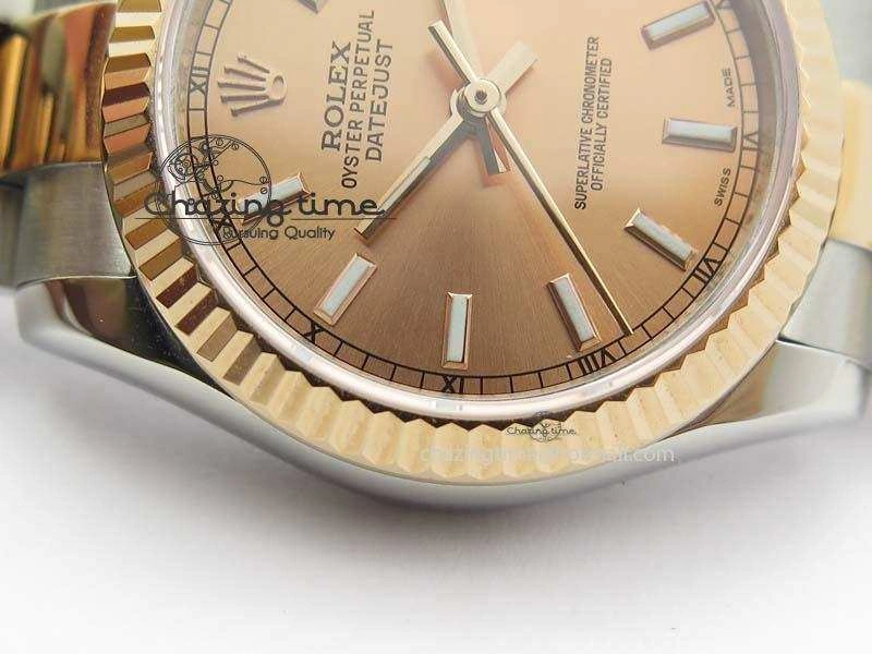 DateJust 31mm SS RG BP-Maker Best Edition Rose Gold Dial On SS RG Bracelet A2824 V2