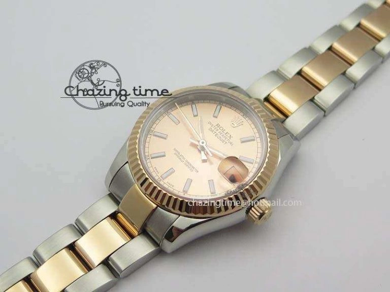 DateJust 31mm SS RG BP-Maker Best Edition Rose Gold Dial On SS RG Bracelet A2824 V2