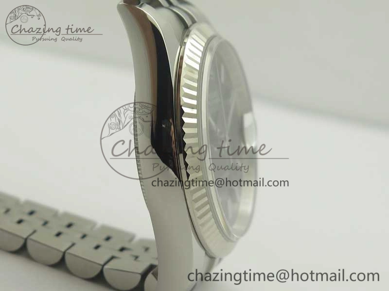 DateJust 36 116234 SS 904L ARF 1:1 Best Edition Black Dial Sticks Markers on 904L SS Jubilee Bracelet SA3135 V2