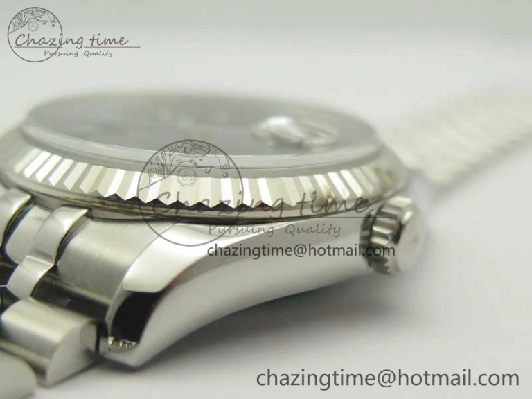 DateJust 36 116234 SS 904L ARF 1:1 Best Edition Black Dial Sticks Markers on 904L SS Jubilee Bracelet SA3135 V2