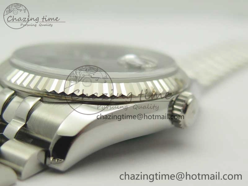 DateJust 36 116234 SS 904L ARF 1:1 Best Edition Black Dial Sticks Markers on 904L SS Jubilee Bracelet SA3135 V2