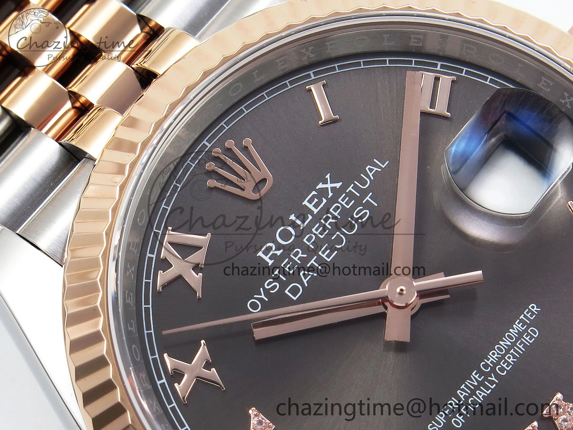 DateJust 36 126231 APF 1:1 Best Edition 904L Steel Brown Diamond Roman Dial on Jubilee Bracelet VR3235
