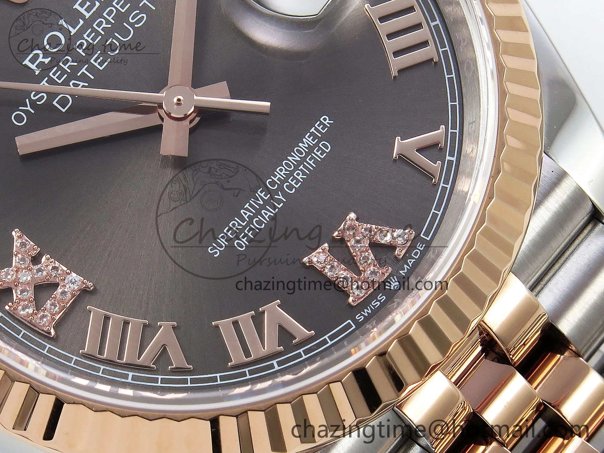 DateJust 36 126231 APF 1:1 Best Edition 904L Steel Brown Diamond Roman Dial on Jubilee Bracelet VR3235