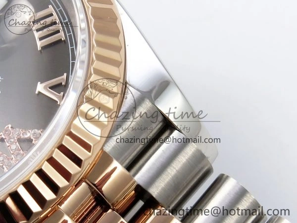DateJust 36 126231 APF 1:1 Best Edition 904L Steel Brown Diamond Roman Dial on Jubilee Bracelet VR3235