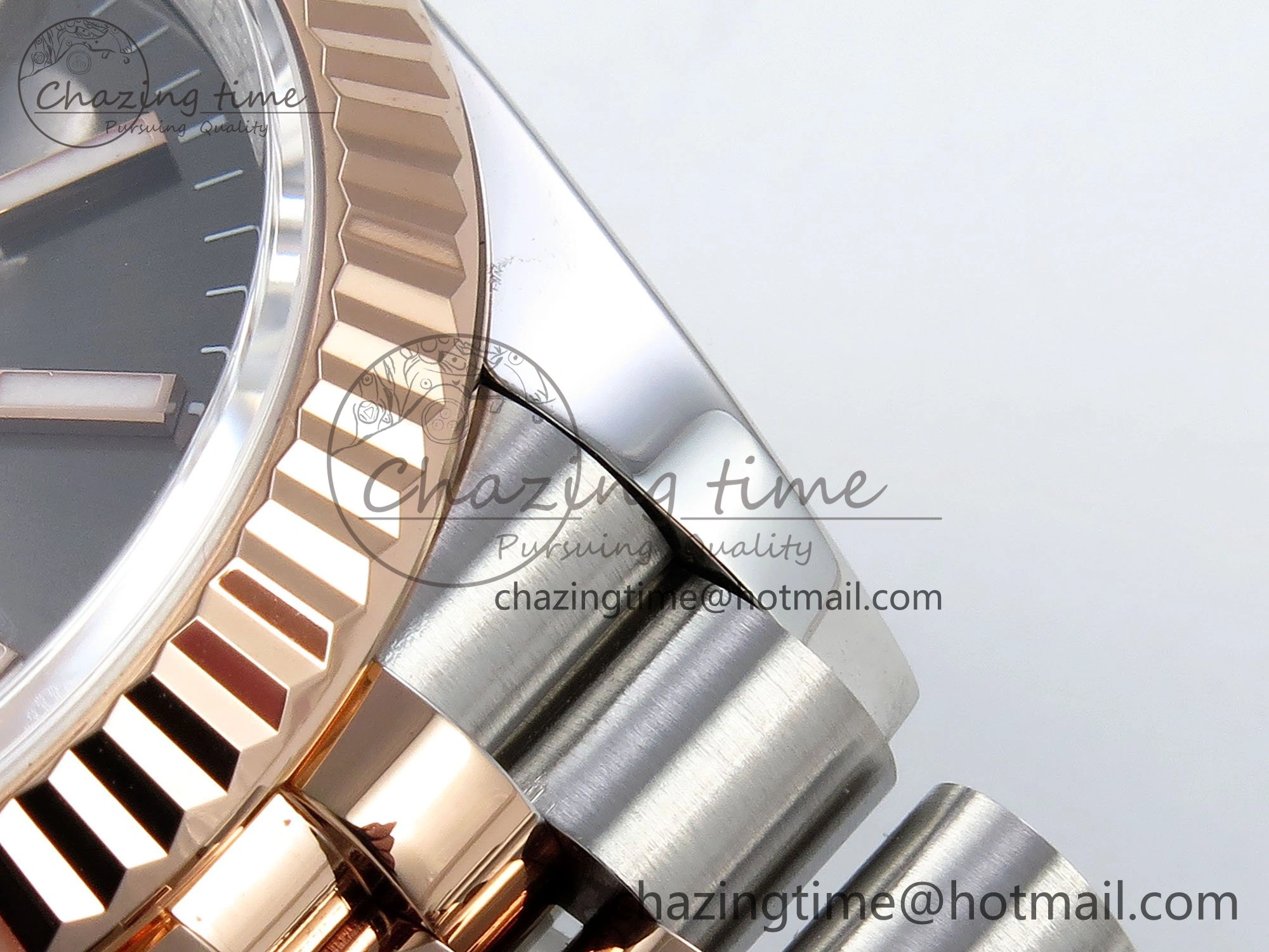 DateJust 36 126231 APF 1:1 Best Edition 904L Steel Brown Sitck Dial on SS RG Jubilee Bracelet VR3235