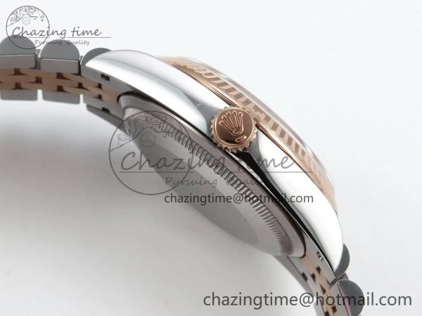 DateJust 36 126231 APF 1:1 Best Edition 904L Steel Gray Dial Green Roman on SS RG Jubilee Bracelet VR3235