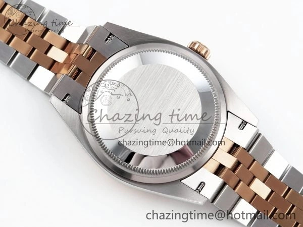 DateJust 36 126231 APF 1:1 Best Edition 904L Steel Gray Dial Green Roman on SS RG Jubilee Bracelet VR3235