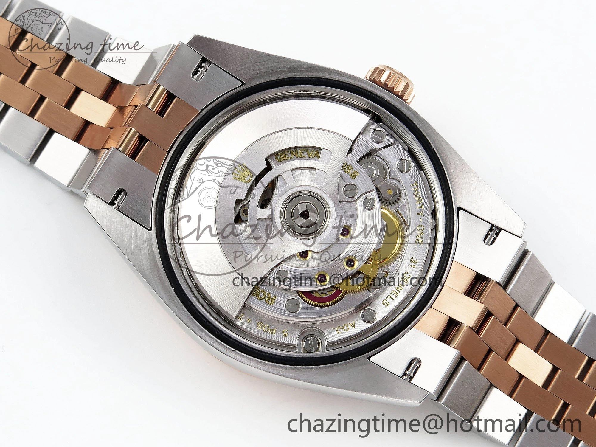 DateJust 36 126231 APF 1:1 Best Edition 904L Steel Gray Dial Green Roman on SS RG Jubilee Bracelet VR3235