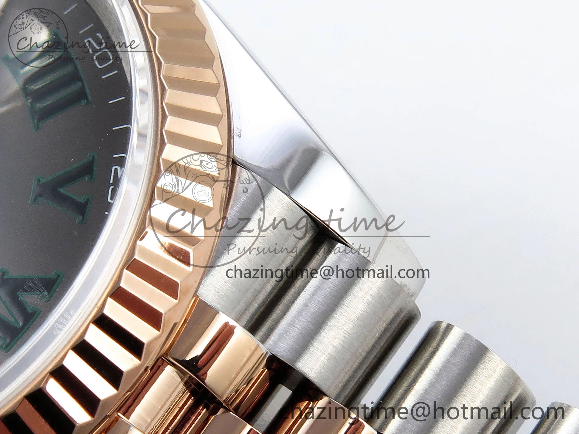 DateJust 36 126231 APF 1:1 Best Edition 904L Steel Gray Dial Green Roman on SS RG Jubilee Bracelet VR3235