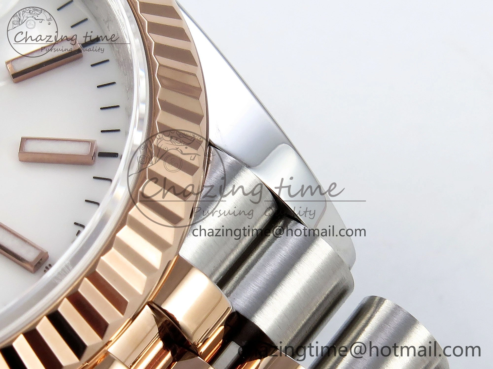 DateJust 36 126231 APF 1:1 Best Edition 904L Steel White Sitck Dial on SS RG Jubilee Bracelet VR3235