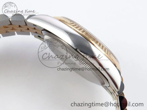 DateJust 36 126231 Clean 1:1 Best Edition 904L Steel Gray DIal Green Roman Marker on SS RG Jubilee Bracelet VR3235