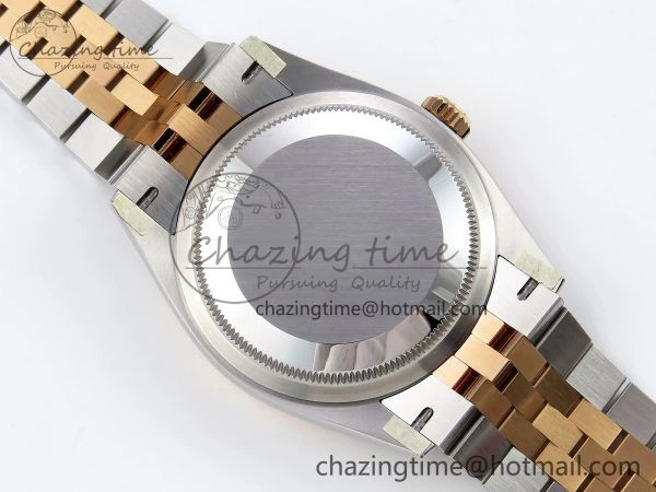 DateJust 36 126231 Clean 1:1 Best Edition 904L Steel Gray DIal Green Roman Marker on SS RG Jubilee Bracelet VR3235