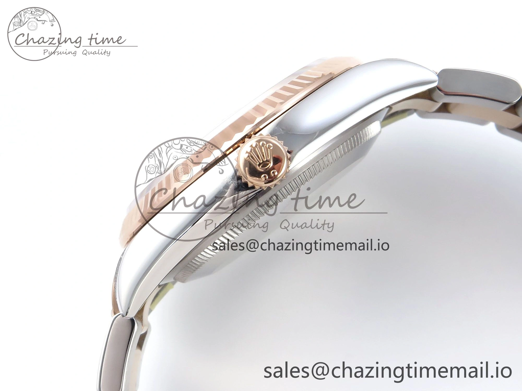 DateJust 36 126231 EWEF Best Edition Brown Pattern Diamonds Dial on SS RG Oyster Bracelet A3235