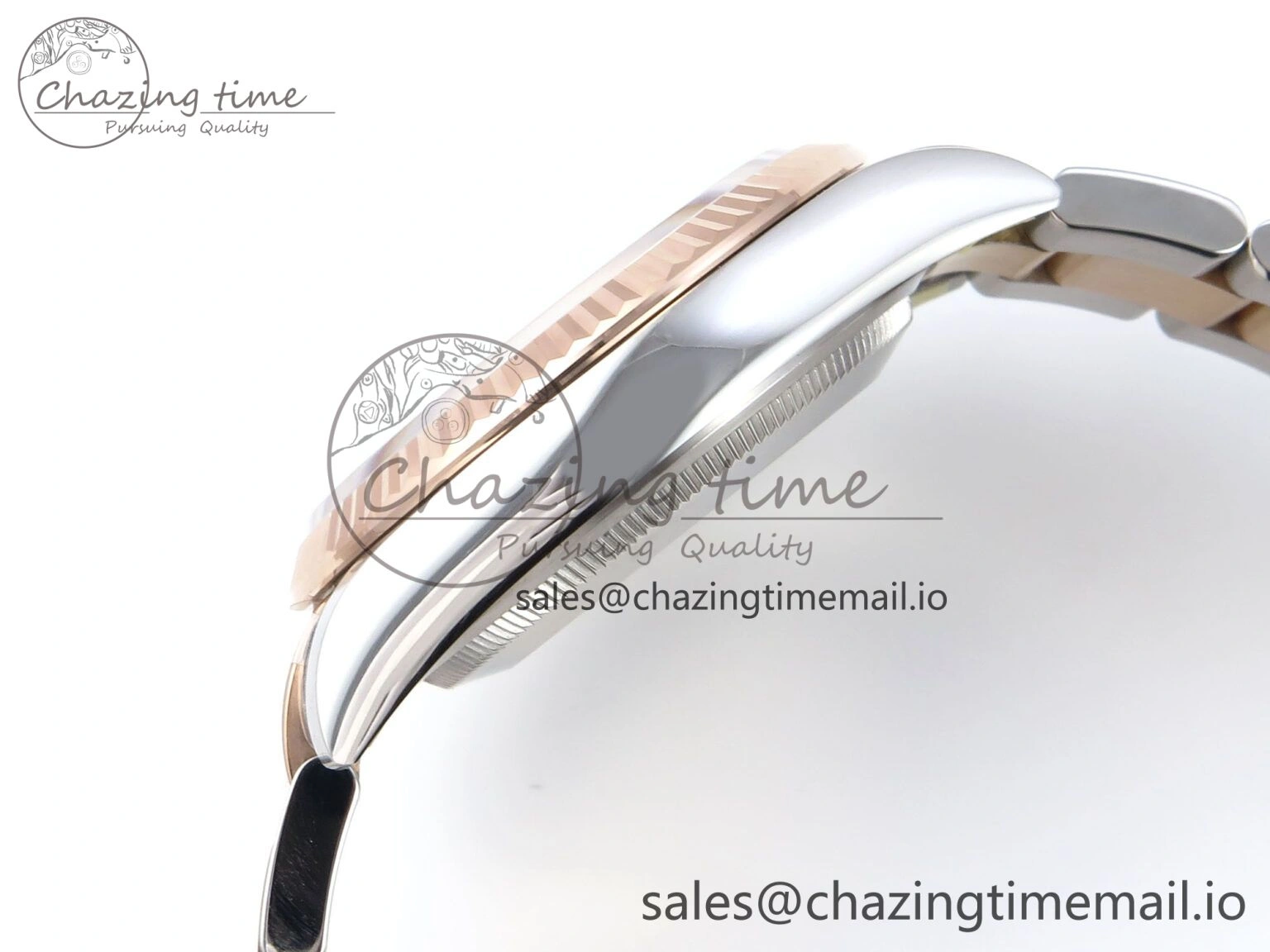 DateJust 36 126231 EWEF Best Edition Brown Pattern Diamonds Dial on SS RG Oyster Bracelet A3235