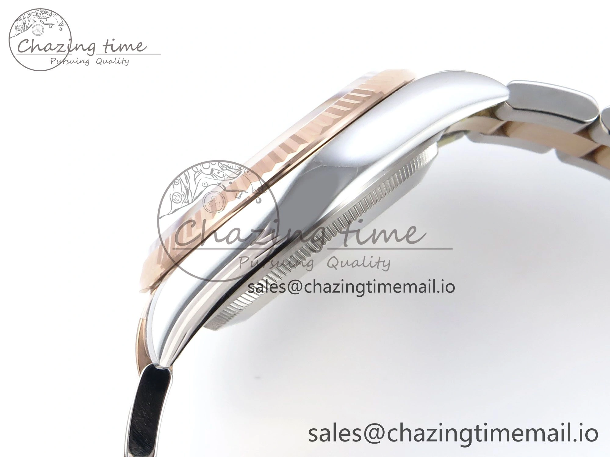 DateJust 36 126231 EWEF Best Edition Brown Pattern Diamonds Dial on SS RG Oyster Bracelet A3235