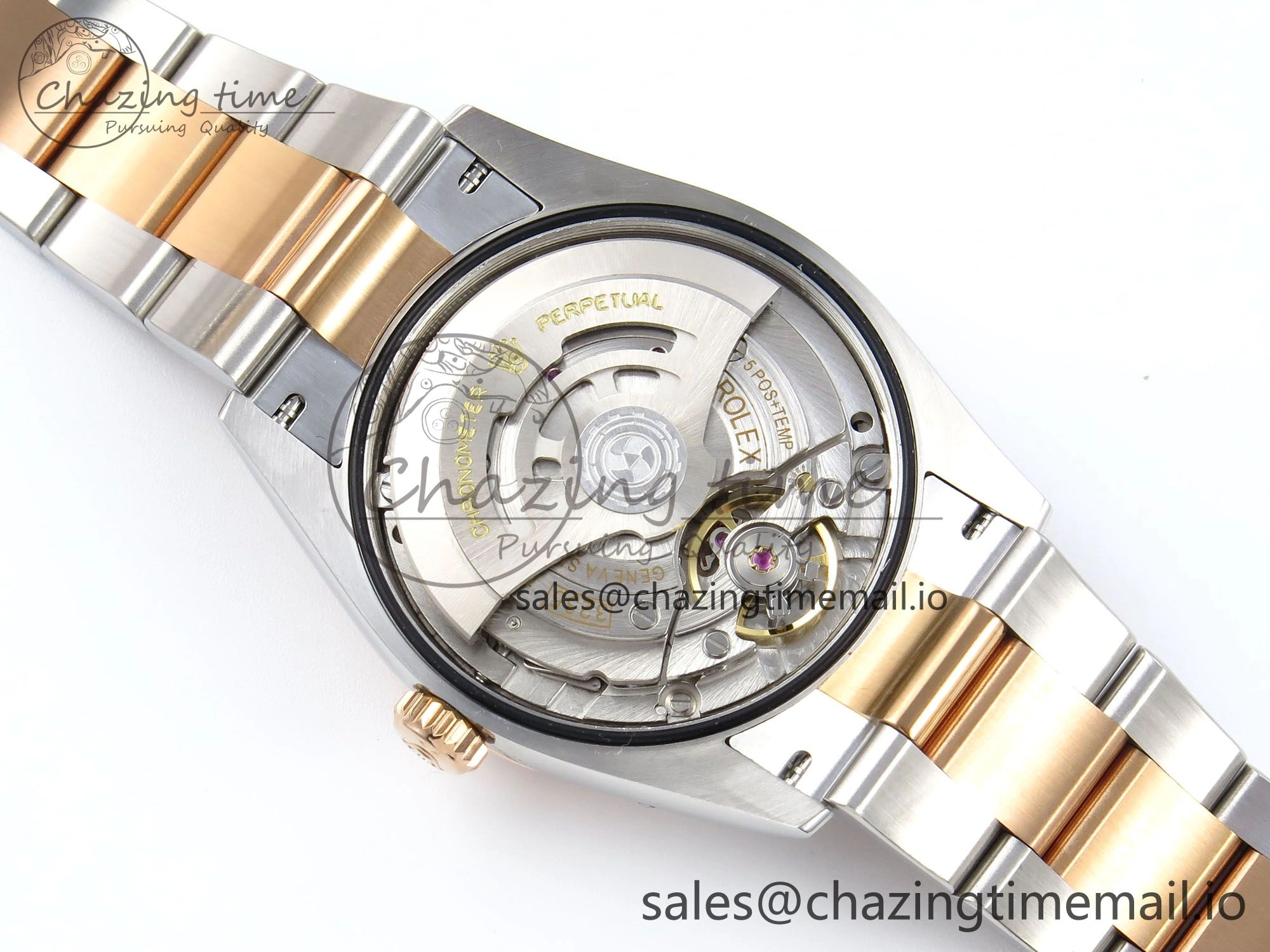 DateJust 36 126231 EWEF Best Edition Brown Pattern Diamonds Dial on SS RG Oyster Bracelet A3235
