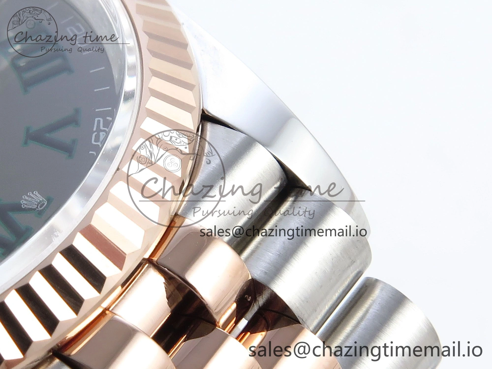 DateJust 36 126231 EWEF Best Edition Gray Roman Dial on SS RG Jubilee Bracelet A3235