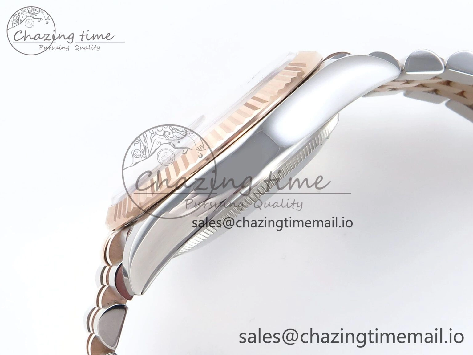 DateJust 36 126231 EWEF Best Edition Gray Textured Diamonds Dial on SS RG Jubilee Bracelet A3235