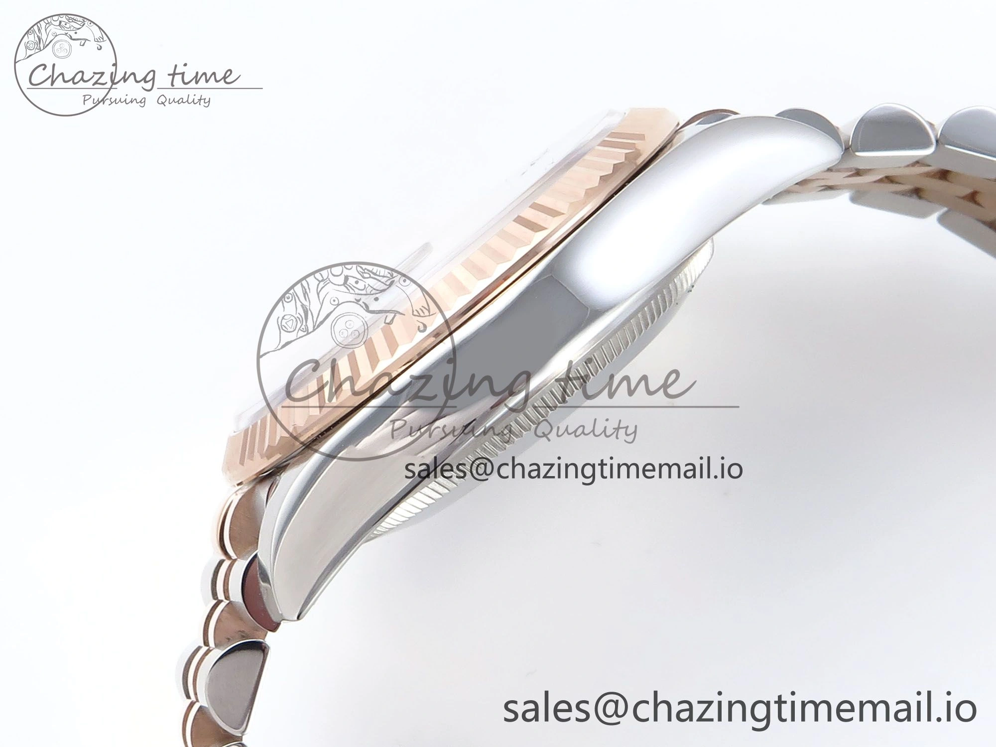 DateJust 36 126231 EWEF Best Edition Gray Textured Diamonds Dial on SS RG Jubilee Bracelet A3235