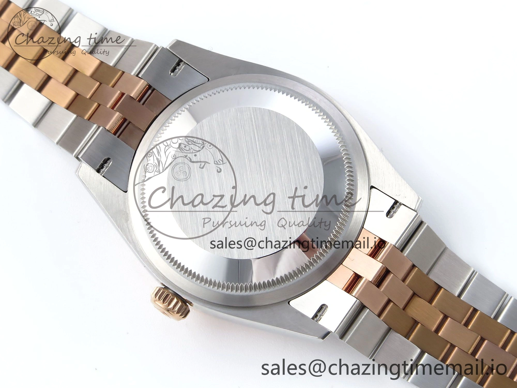 DateJust 36 126231 EWEF Best Edition Gray Textured Diamonds Dial on SS RG Jubilee Bracelet A3235