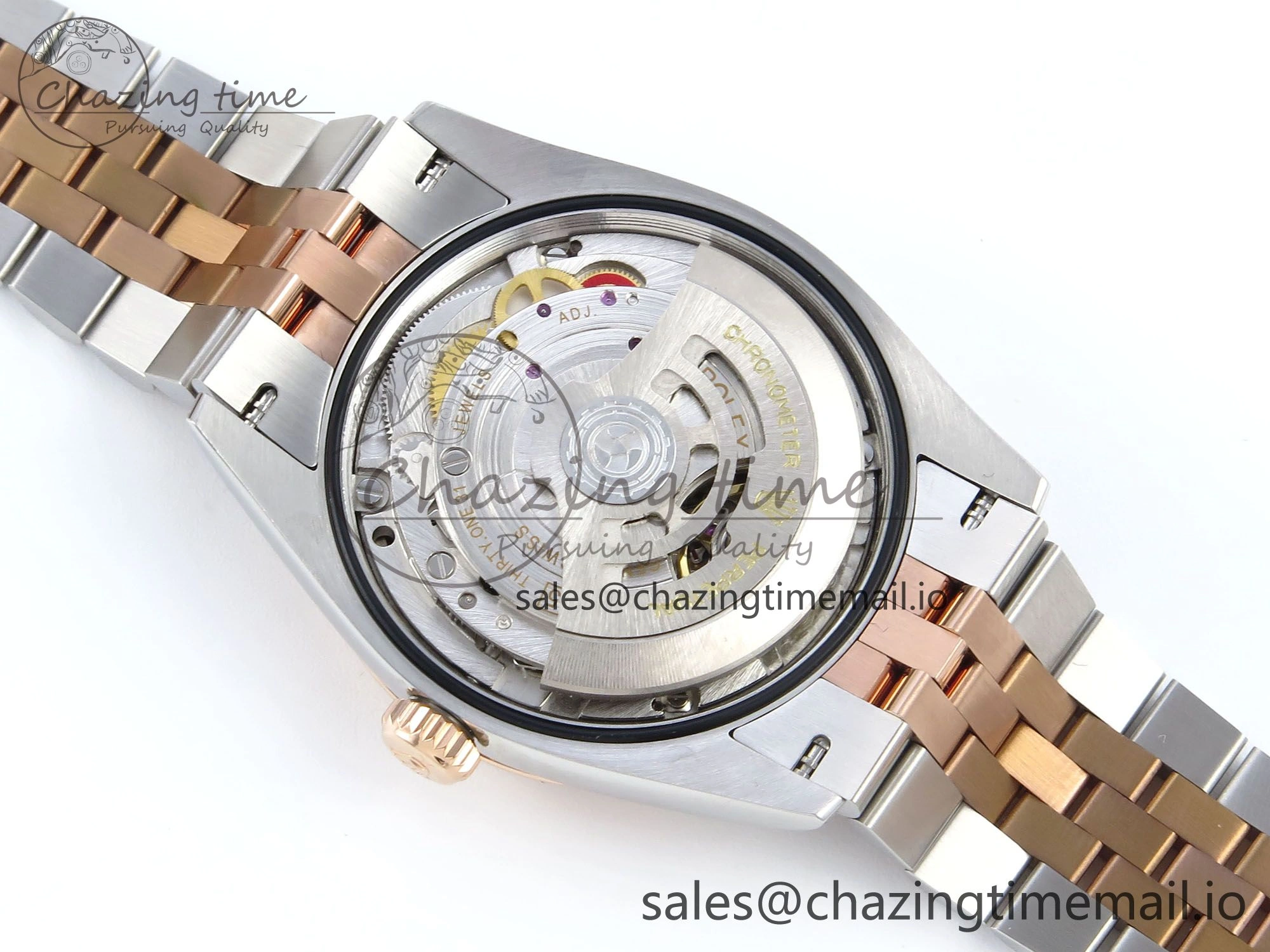 DateJust 36 126231 EWEF Best Edition Gray Textured Diamonds Dial on SS RG Jubilee Bracelet A3235