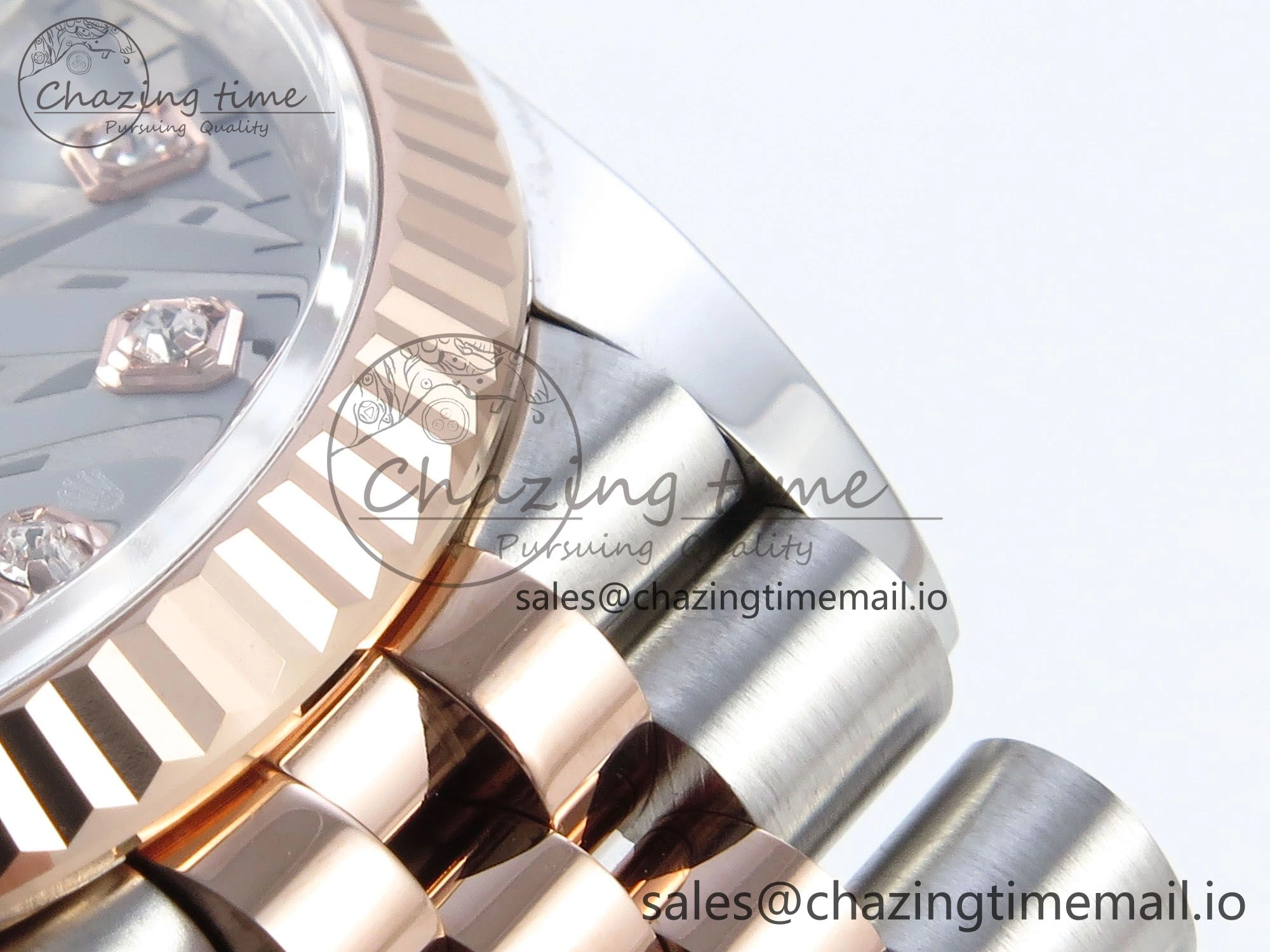 DateJust 36 126231 EWEF Best Edition Silver Leaf Diamonds Dial on SS RG Jubilee Bracelet A3235