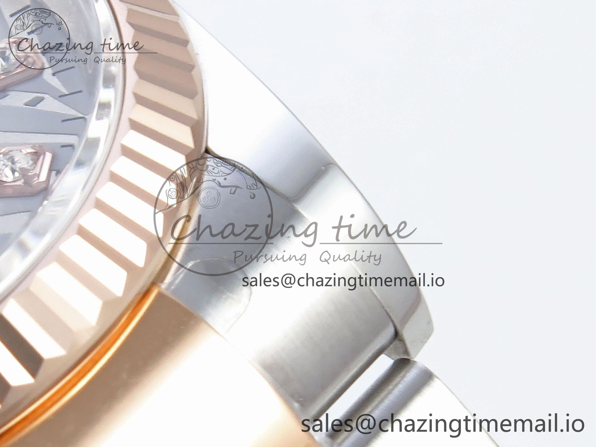 DateJust 36 126231 EWEF Best Edition Silver Leaf Diamonds Dial on SS RG Oyster Bracelet A3235