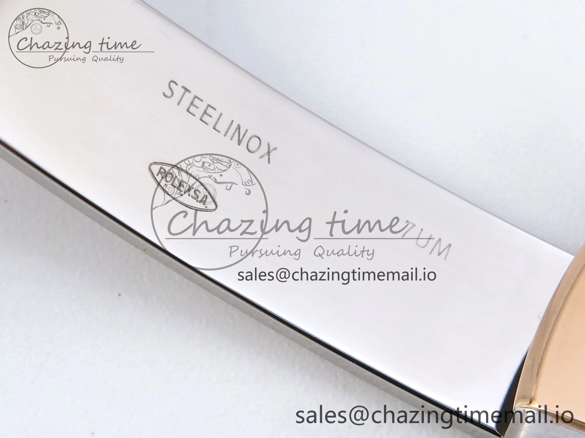 DateJust 36 126231 EWEF Best Edition Silver Leaf Stick Dial on SS RG Oyster Bracelet A3235