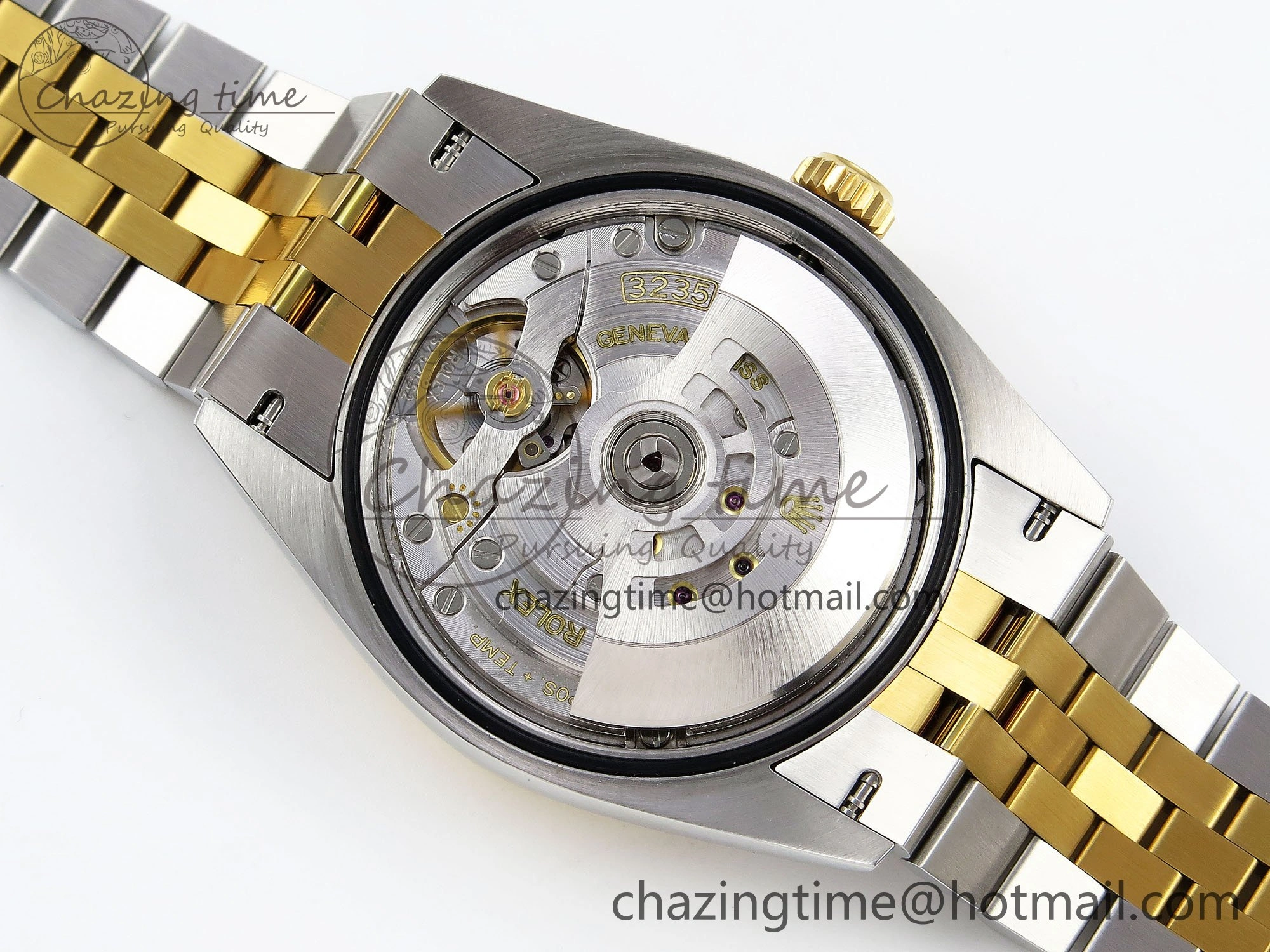DateJust 36 126233 APF 1:1 Best Edition 904L Steel Gray Dial Green Roman on SS YG Jubilee Bracelet VR3235