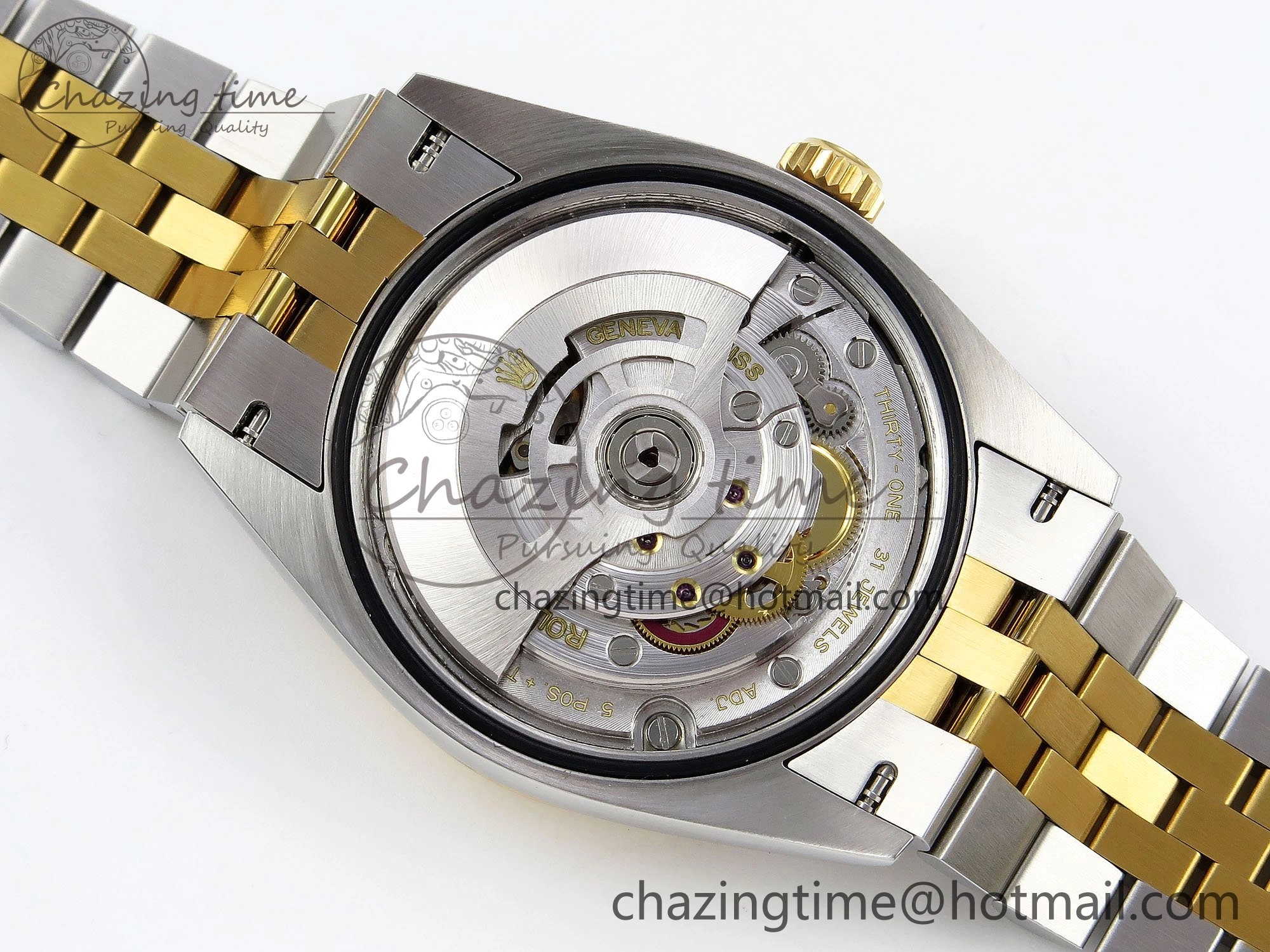 DateJust 36 126233 APF 1:1 Best Edition 904L Steel Gray Dial Green Roman on SS YG Jubilee Bracelet VR3235