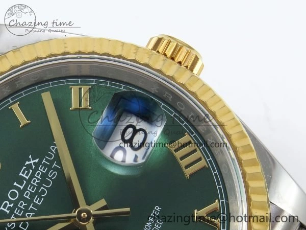 DateJust 36 126233 APF 1:1 Best Edition 904L Steel Green Diamond Roman Dial on Jubilee Bracelet VR3235