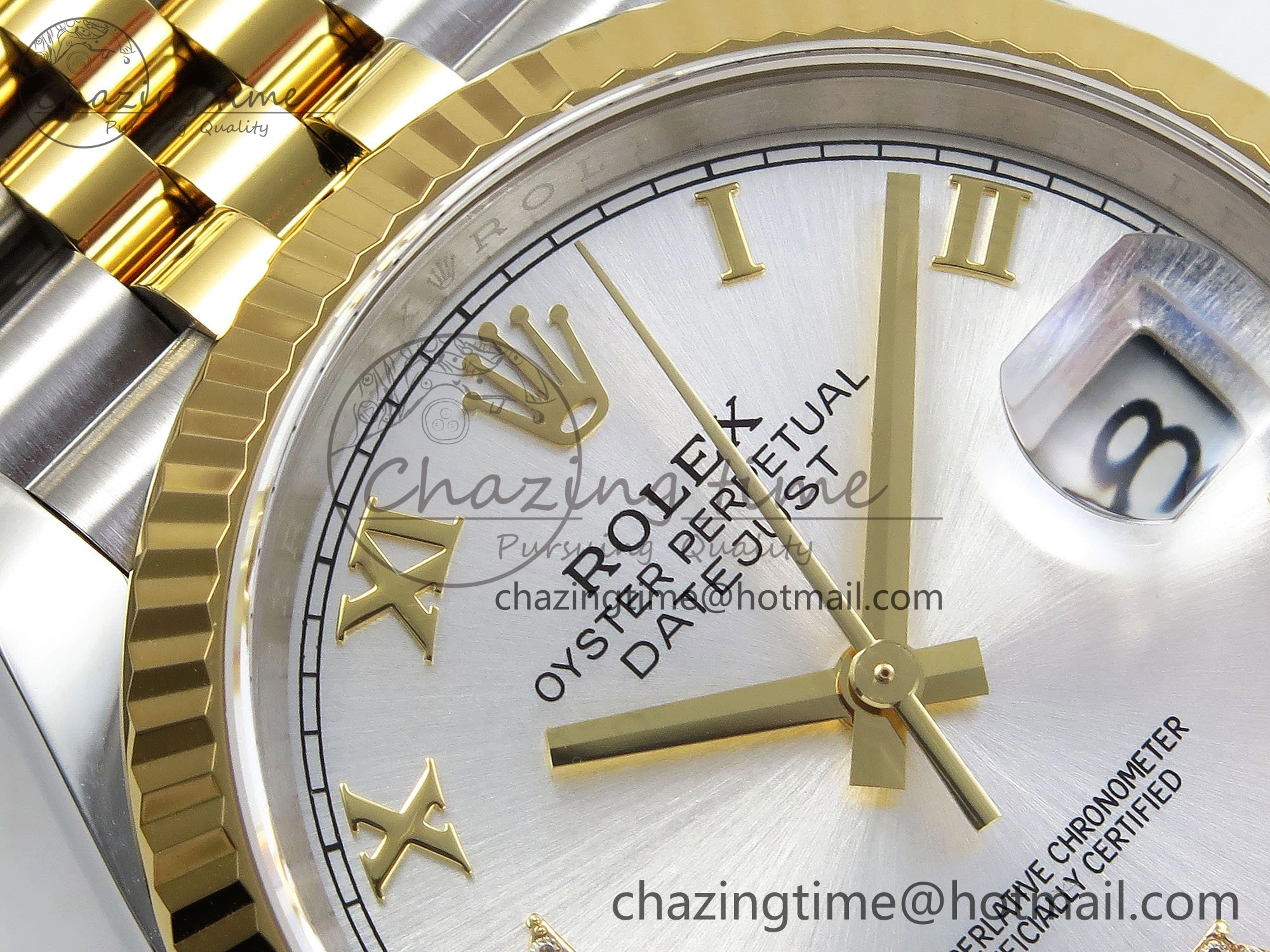 DateJust 36 126233 APF 1:1 Best Edition 904L Steel Silver Diamond Roman Dial on Jubilee Bracelet VR3235
