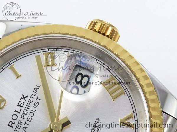 DateJust 36 126233 APF 1:1 Best Edition 904L Steel Silver Diamond Roman Dial on Jubilee Bracelet VR3235