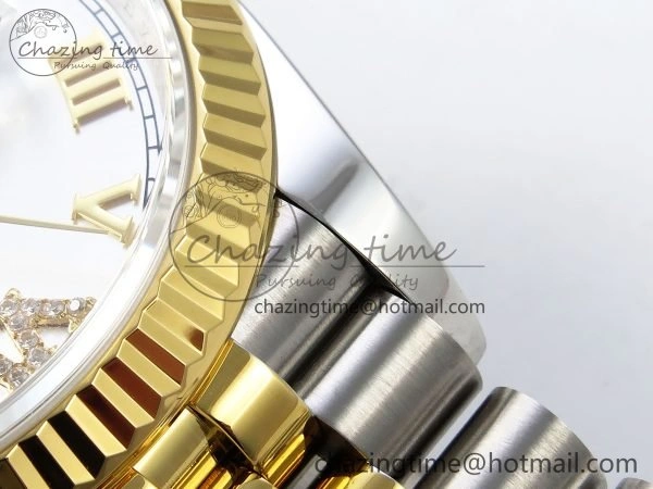 DateJust 36 126233 APF 1:1 Best Edition 904L Steel Silver Diamond Roman Dial on Jubilee Bracelet VR3235