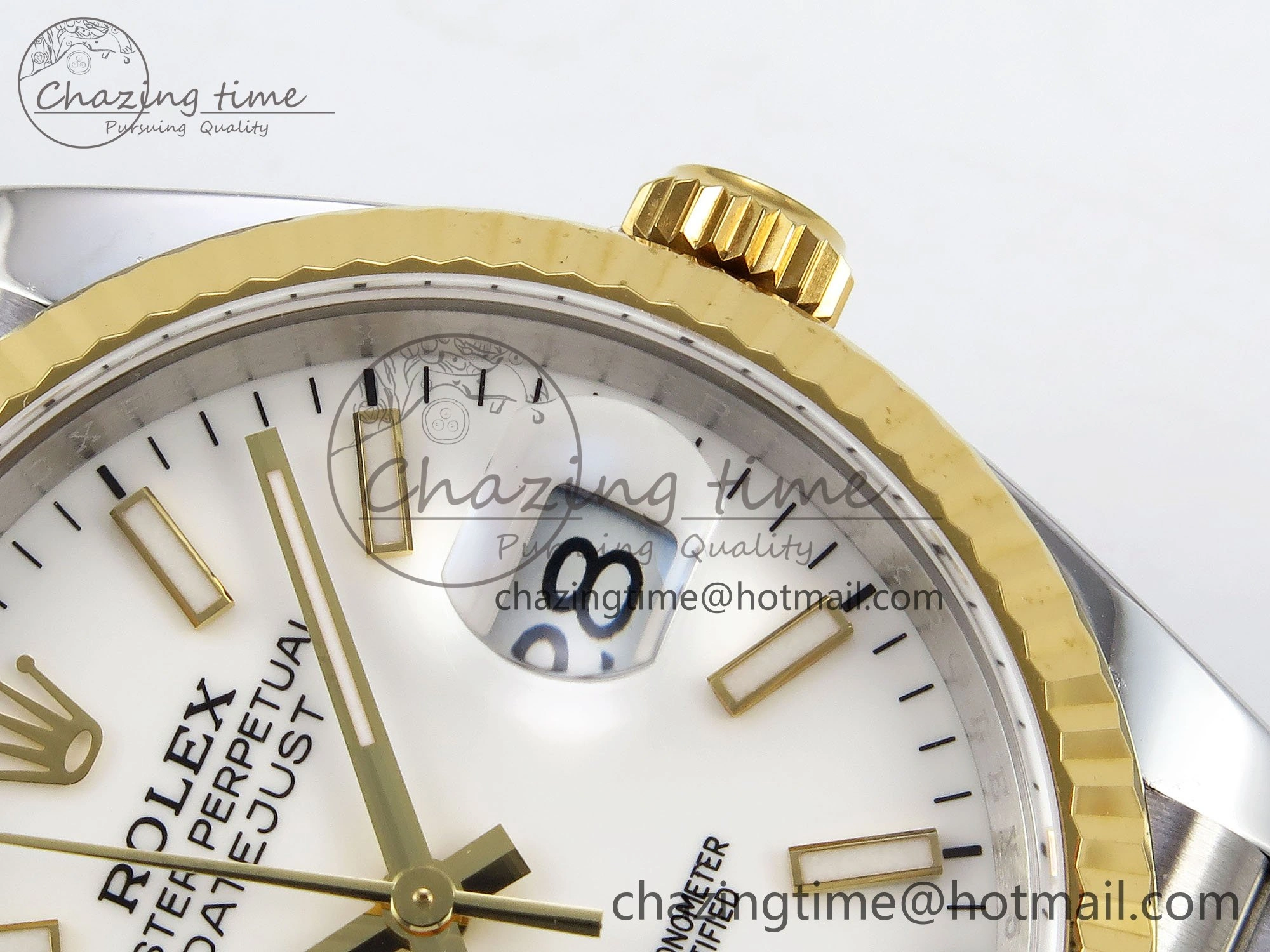 DateJust 36 126233 APF 1:1 Best Edition 904L Steel White Sitck Dial on SS YG Jubilee Bracelet VR3235