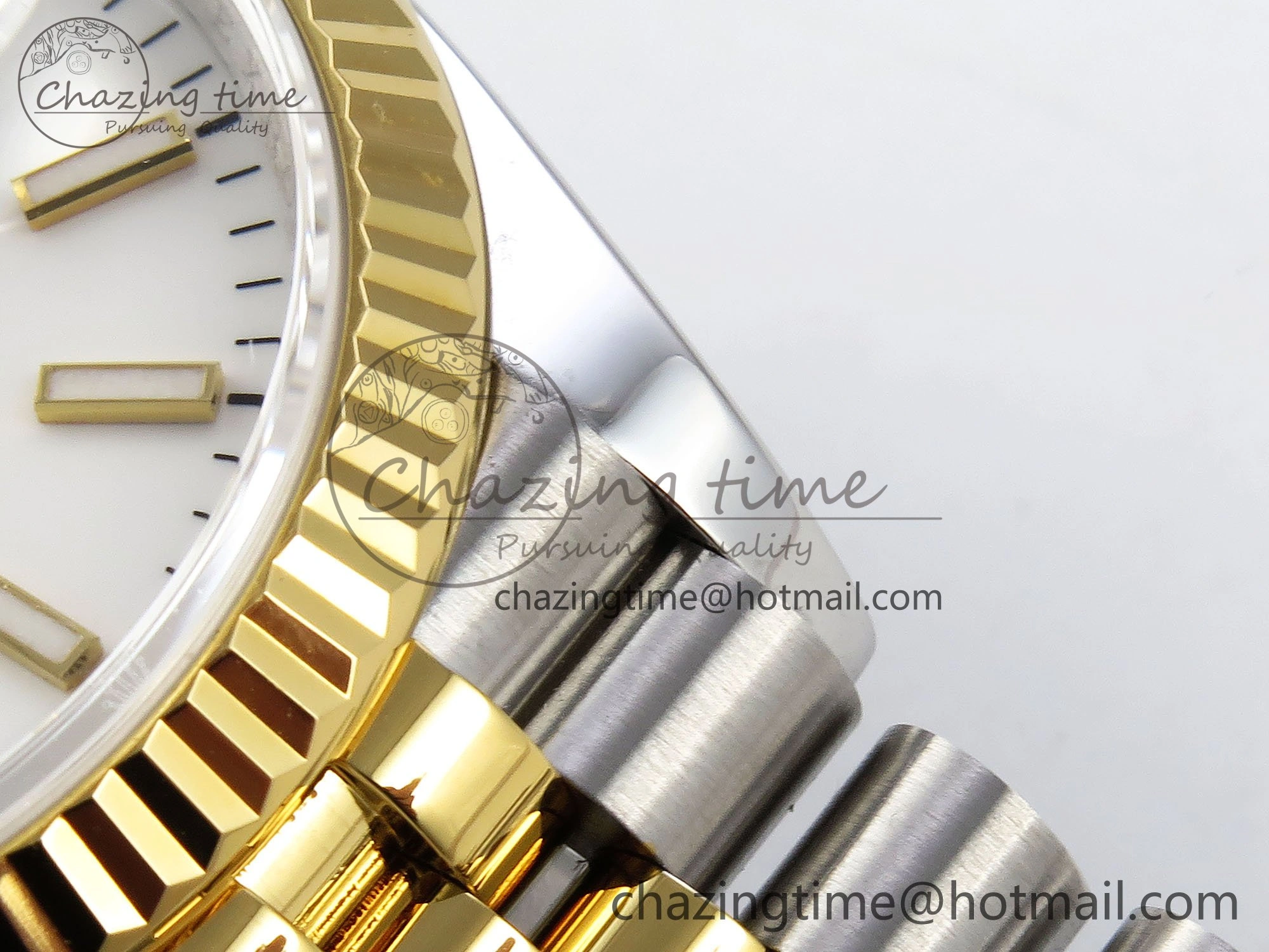 DateJust 36 126233 APF 1:1 Best Edition 904L Steel White Sitck Dial on SS YG Jubilee Bracelet VR3235