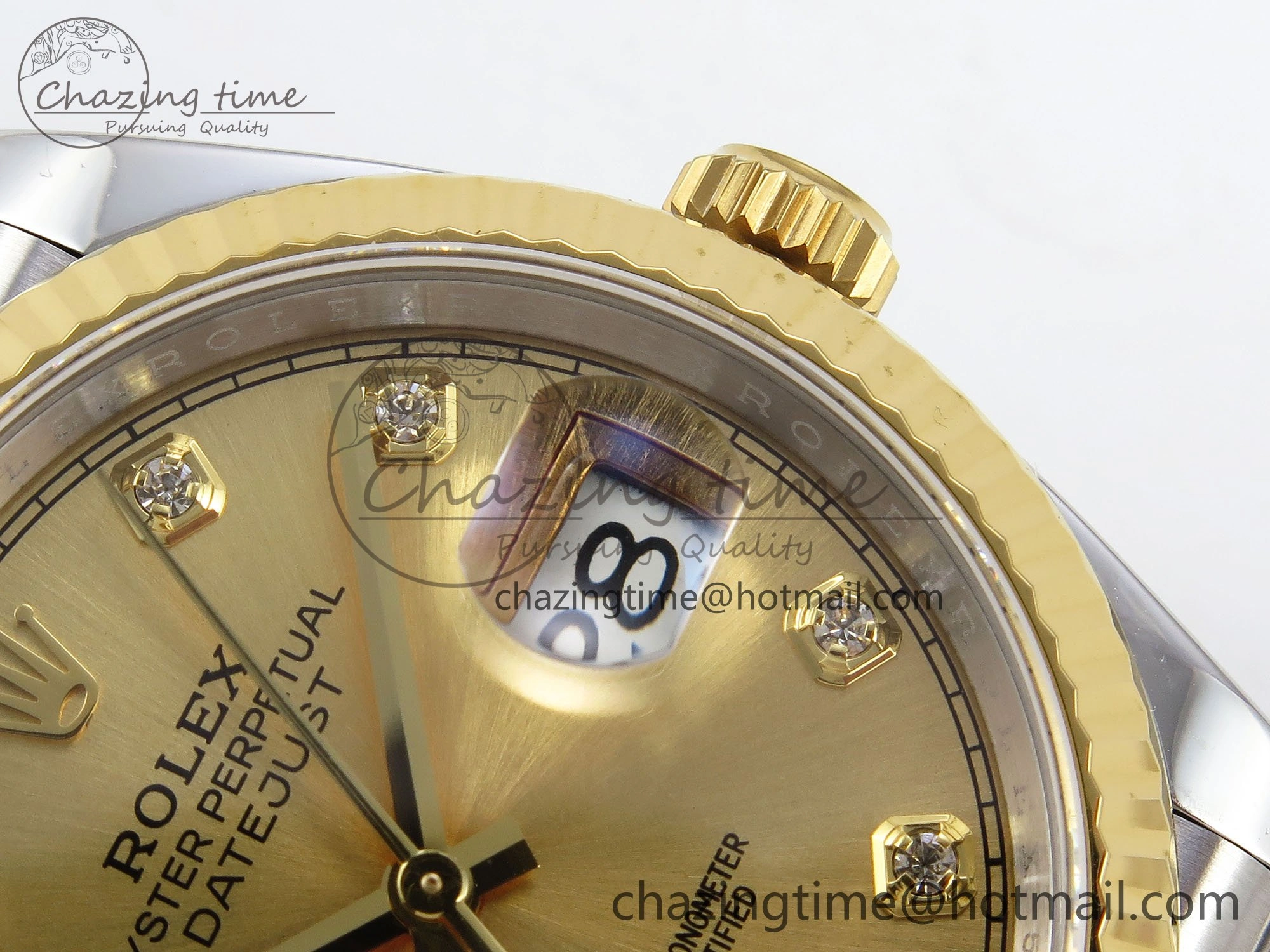 DateJust 36 126233 APF 1:1 Best Edition 904L Steel YG Diamonds Dial on SS YG Jubilee Bracelet VR3235