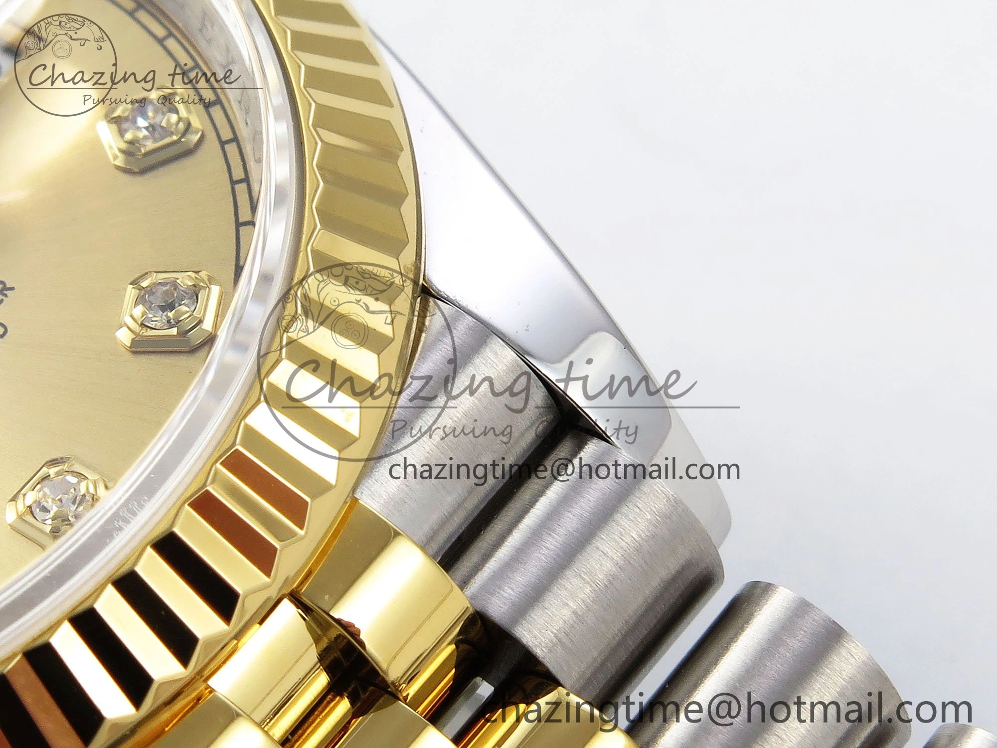 DateJust 36 126233 APF 1:1 Best Edition 904L Steel YG Diamonds Dial on SS YG Jubilee Bracelet VR3235