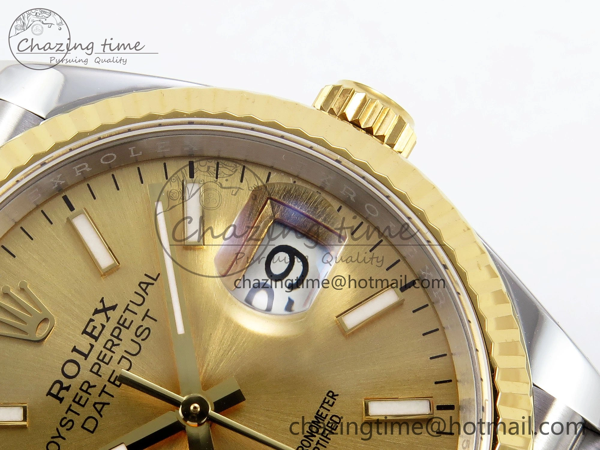 DateJust 36 126233 APF 1:1 Best Edition 904L Steel YG Sitck Dial on SS YG Jubilee Bracelet VR3235