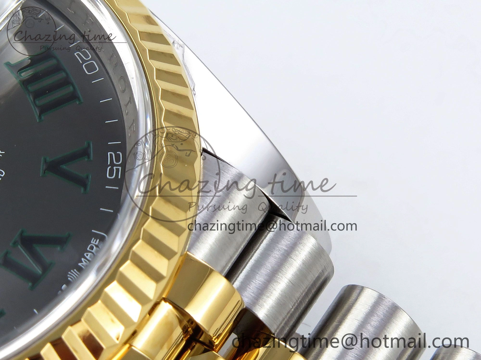 DateJust 36 126233 Clean 1:1 Best Edition 904L Steel Gray Dial Green Roman Marker on SS YG Jubilee Bracelet VR3235
