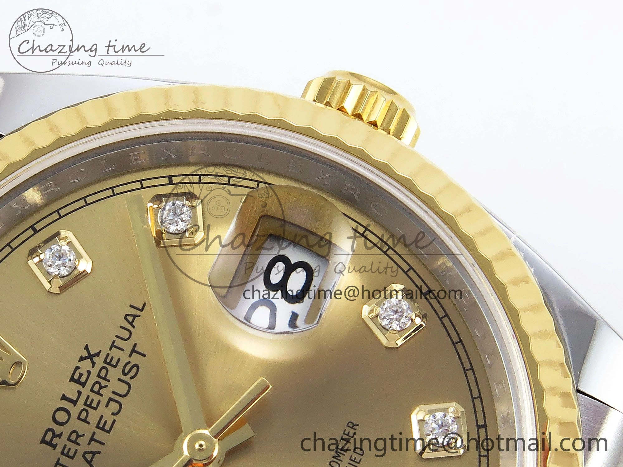 DateJust 36 126233 Clean 1:1 Best Edition 904L Steel YG Diamonds Dial on SS YG Jubilee Bracelet VR3235