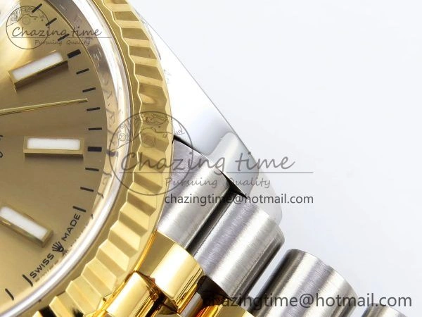 DateJust 36 126233 Clean 1:1 Best Edition 904L Steel YG Stick Dial on SS YG Jubilee Bracelet VR3235