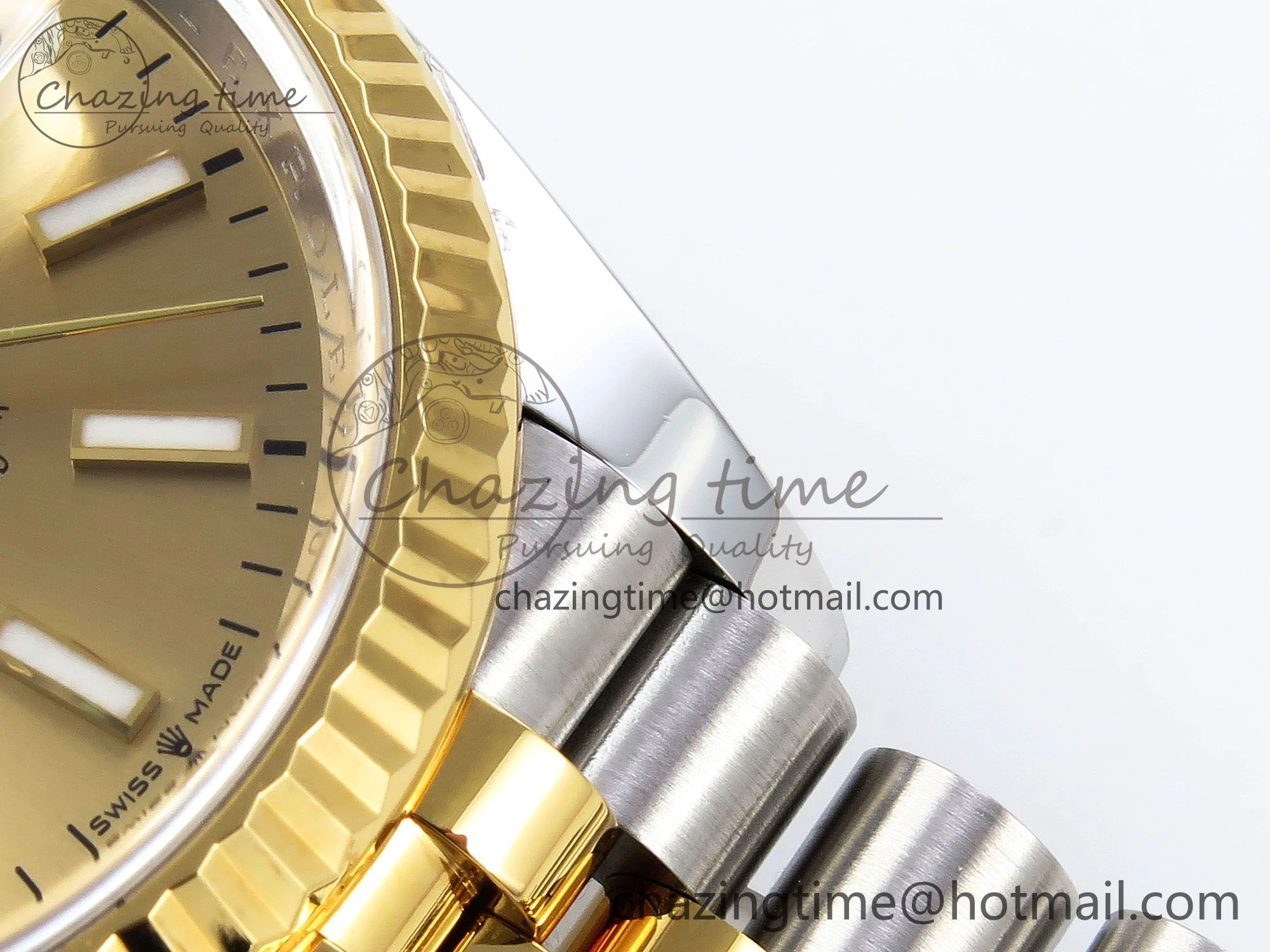 DateJust 36 126233 Clean 1:1 Best Edition 904L Steel YG Stick Dial on SS YG Jubilee Bracelet VR3235