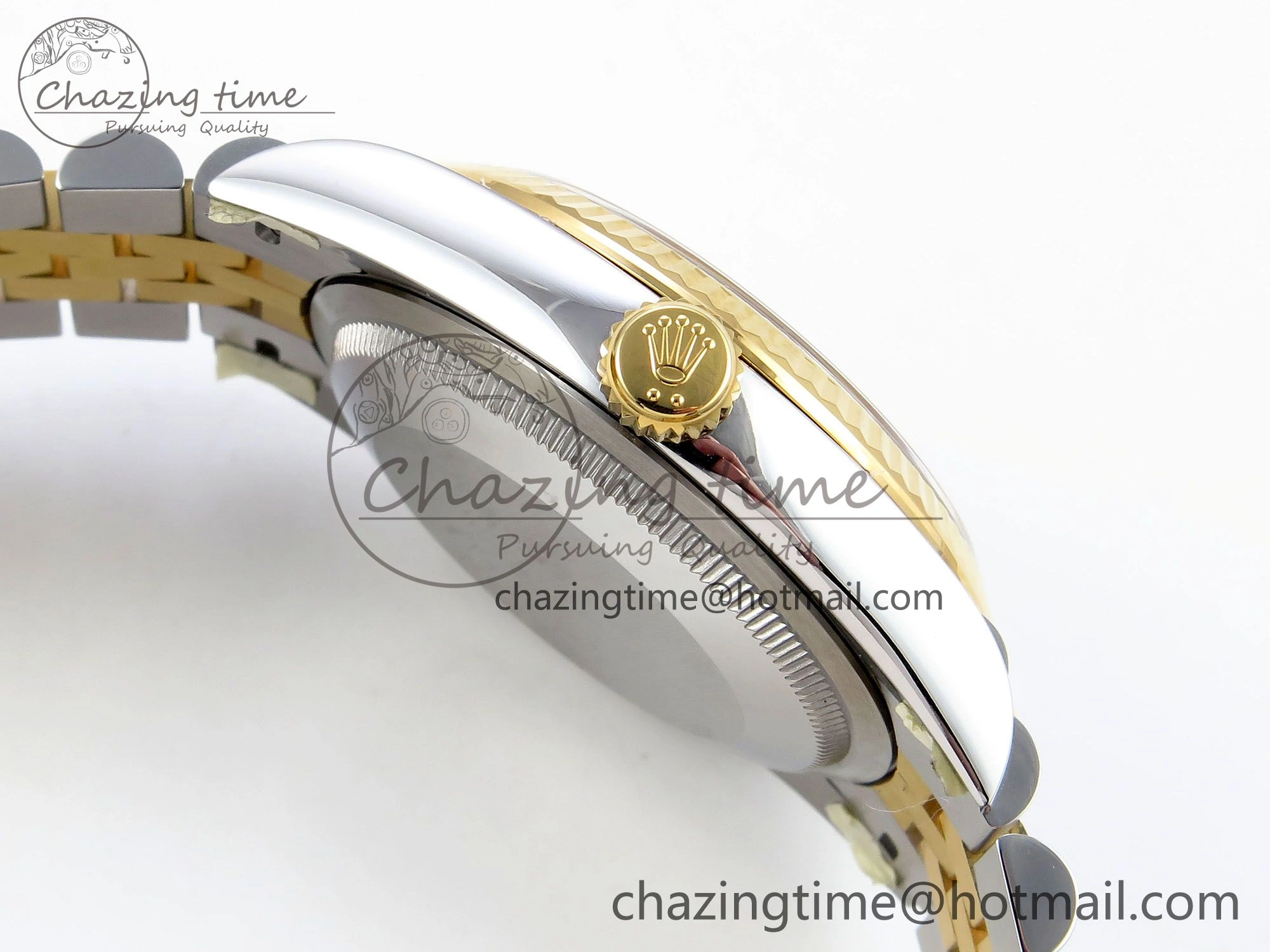 DateJust 36 126233 Clean 1:1 Best Edition 904L Steel YG Textured Diamonds Dial on SS YG Jubilee Bracelet VR3235