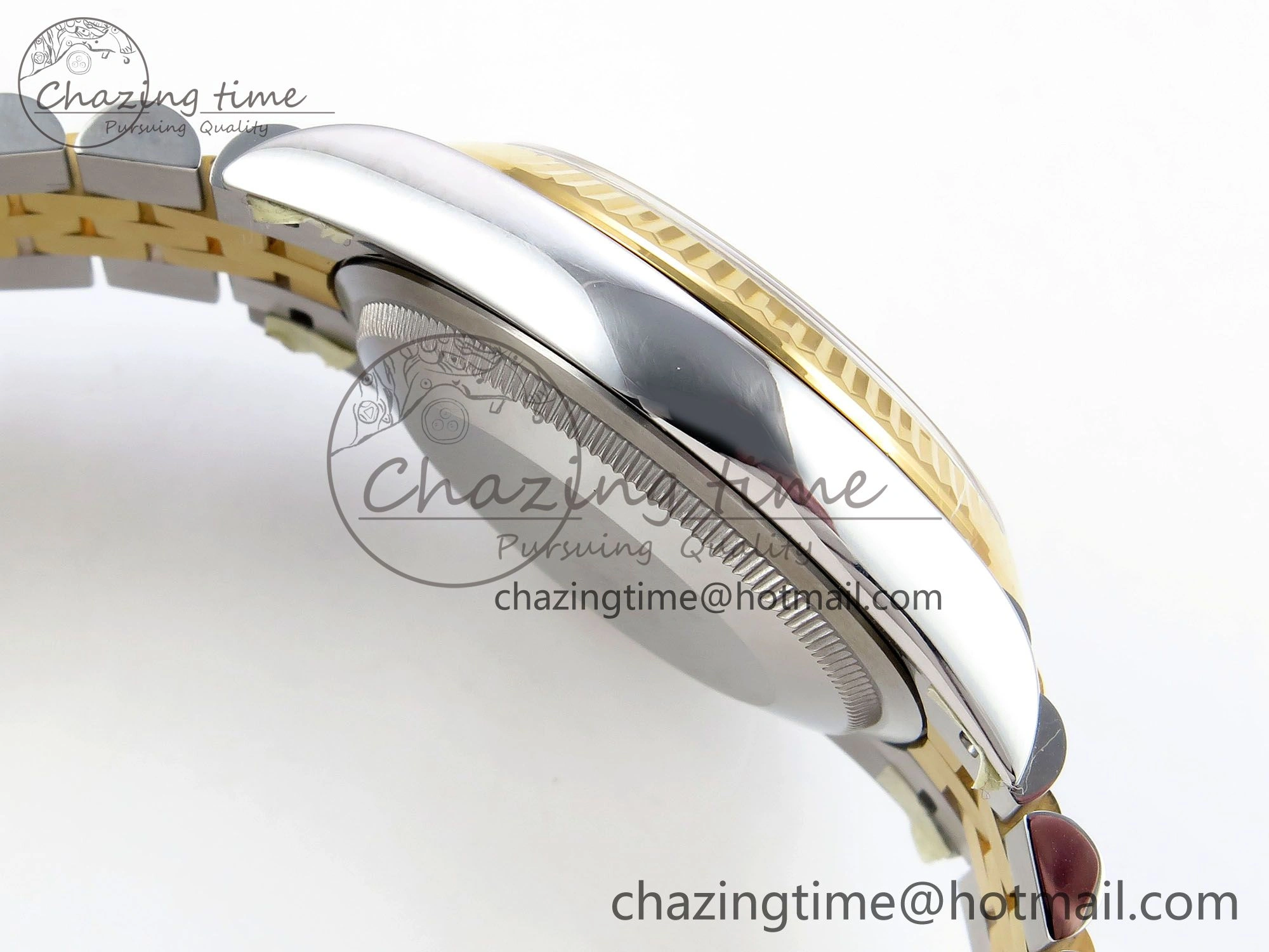 DateJust 36 126233 Clean 1:1 Best Edition 904L Steel YG Textured Diamonds Dial on SS YG Jubilee Bracelet VR3235