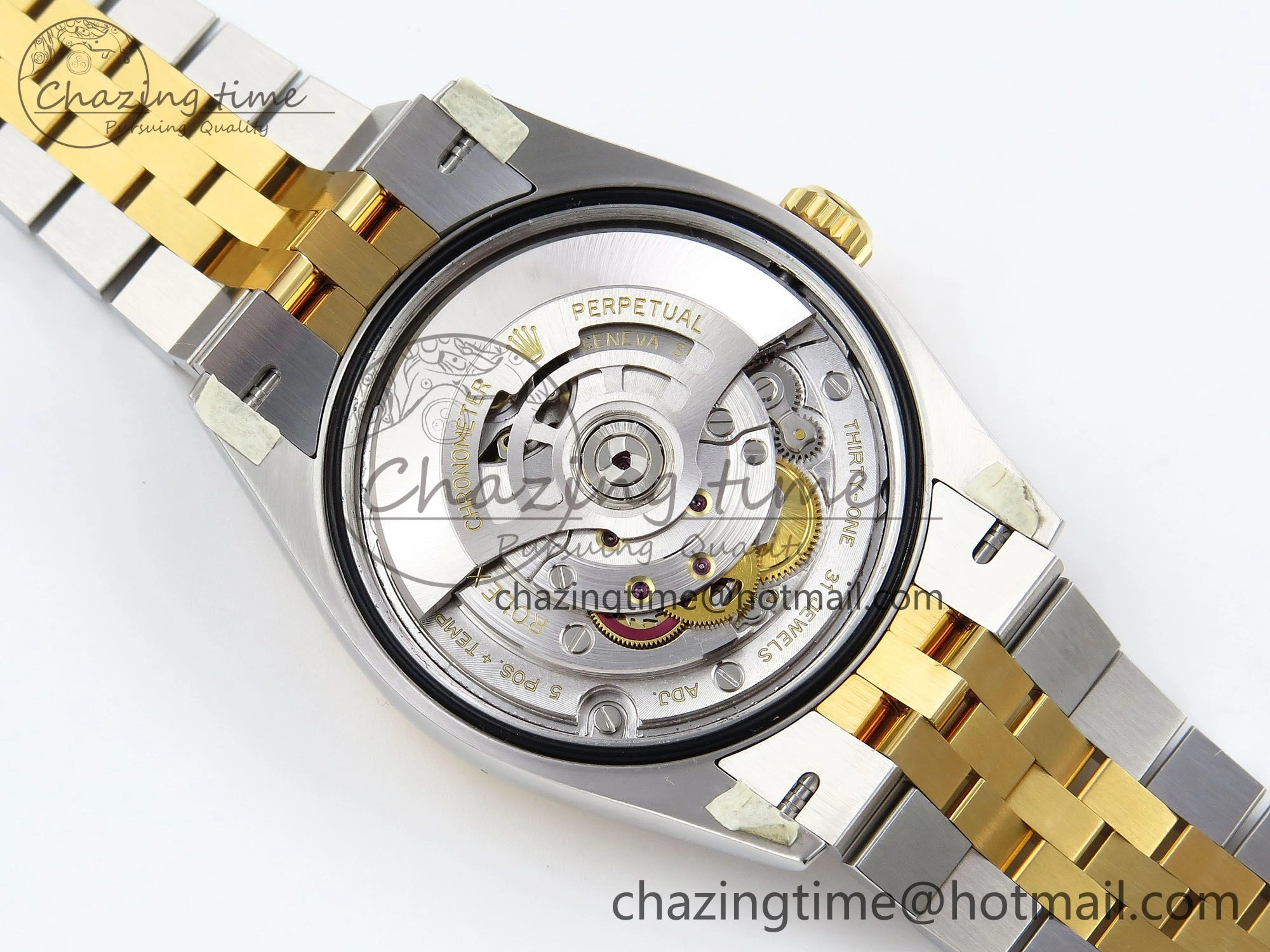 DateJust 36 126233 Clean 1:1 Best Edition 904L Steel YG Textured Diamonds Dial on SS YG Jubilee Bracelet VR3235