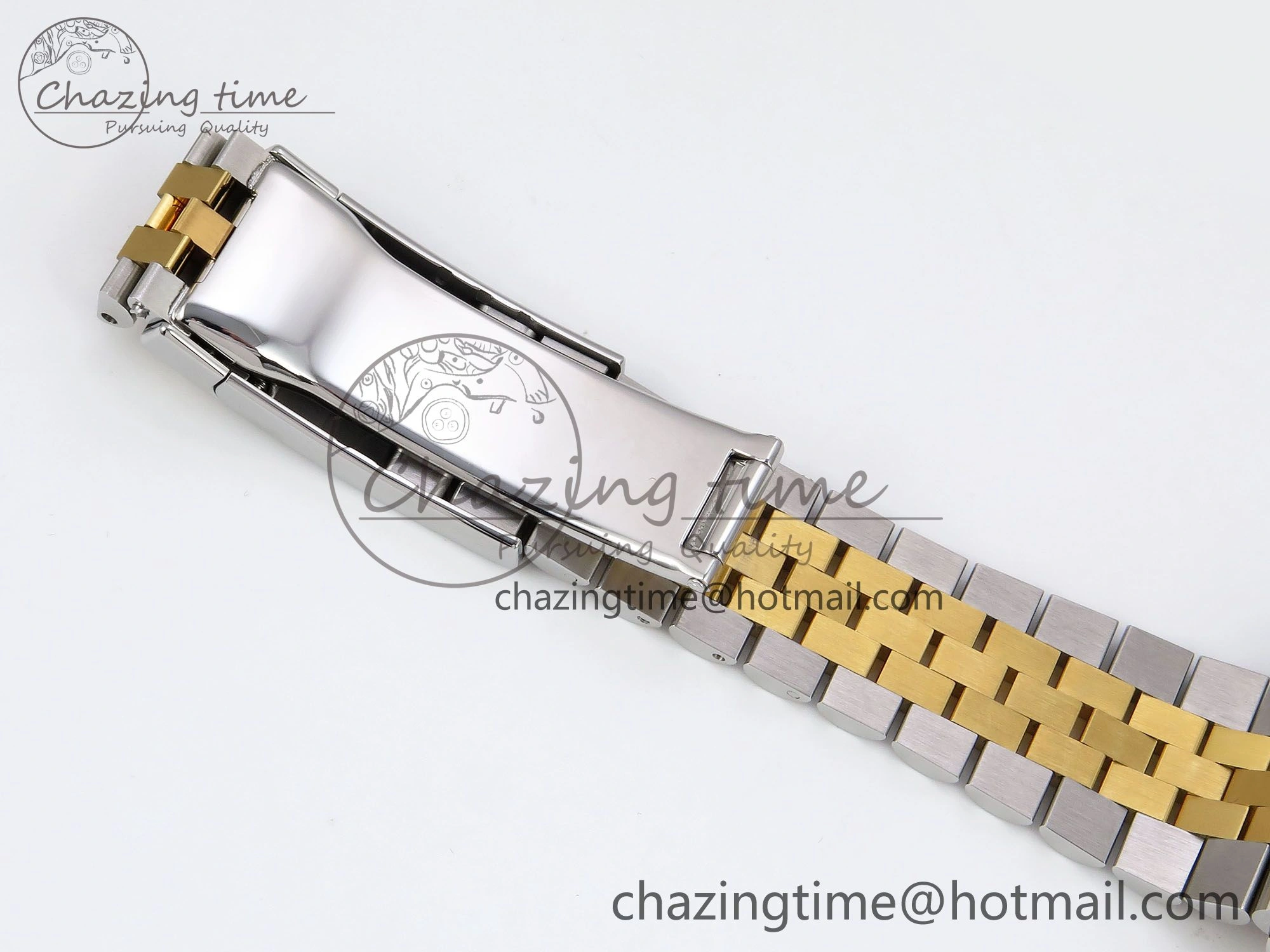DateJust 36 126233 Clean 1:1 Best Edition 904L Steel YG Textured Diamonds Dial on SS YG Jubilee Bracelet VR3235