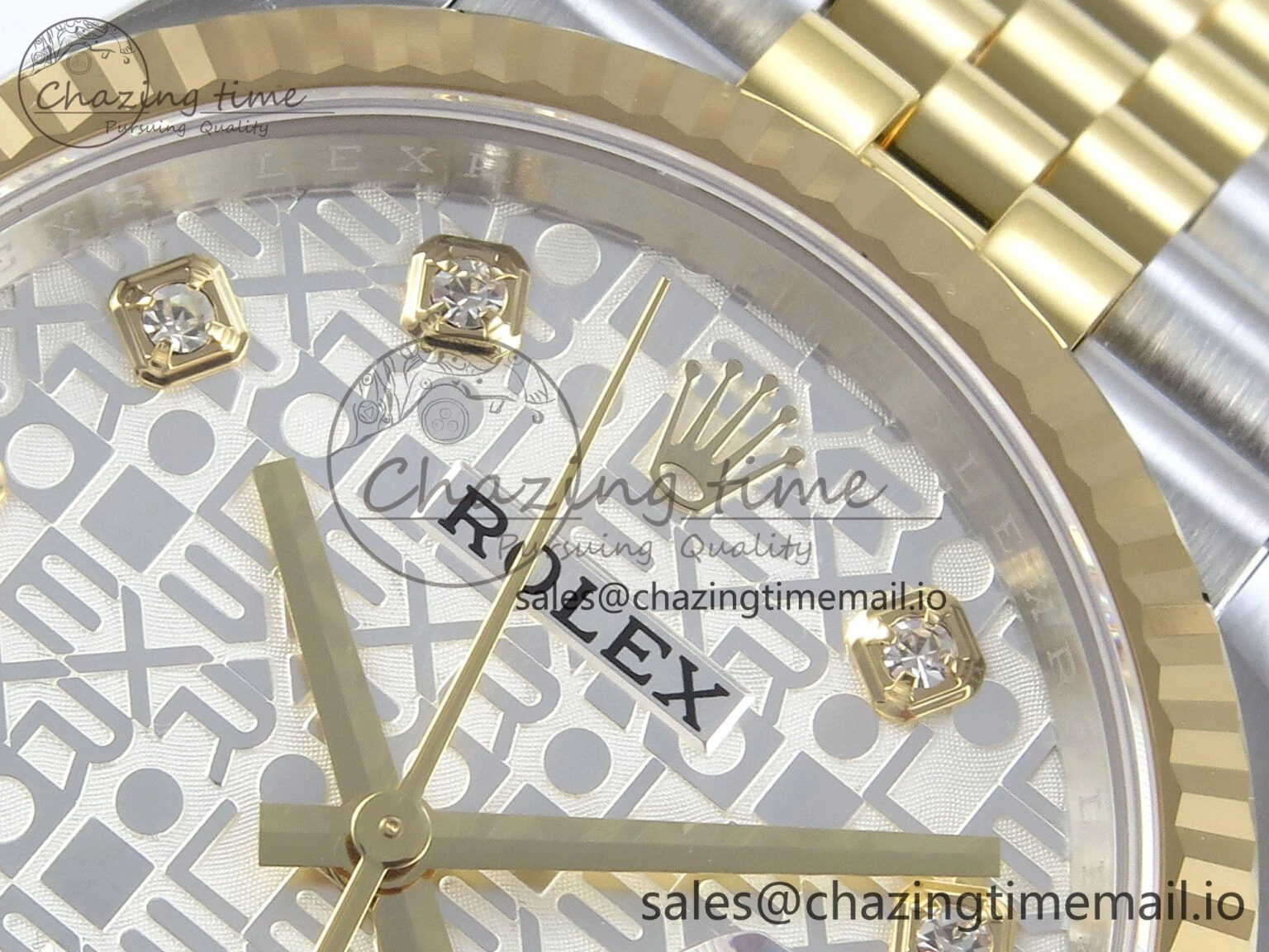 DateJust 36 126233 EWEF Best Edition Rolxx White Dial on SS YG Jubilee Bracelet A3235