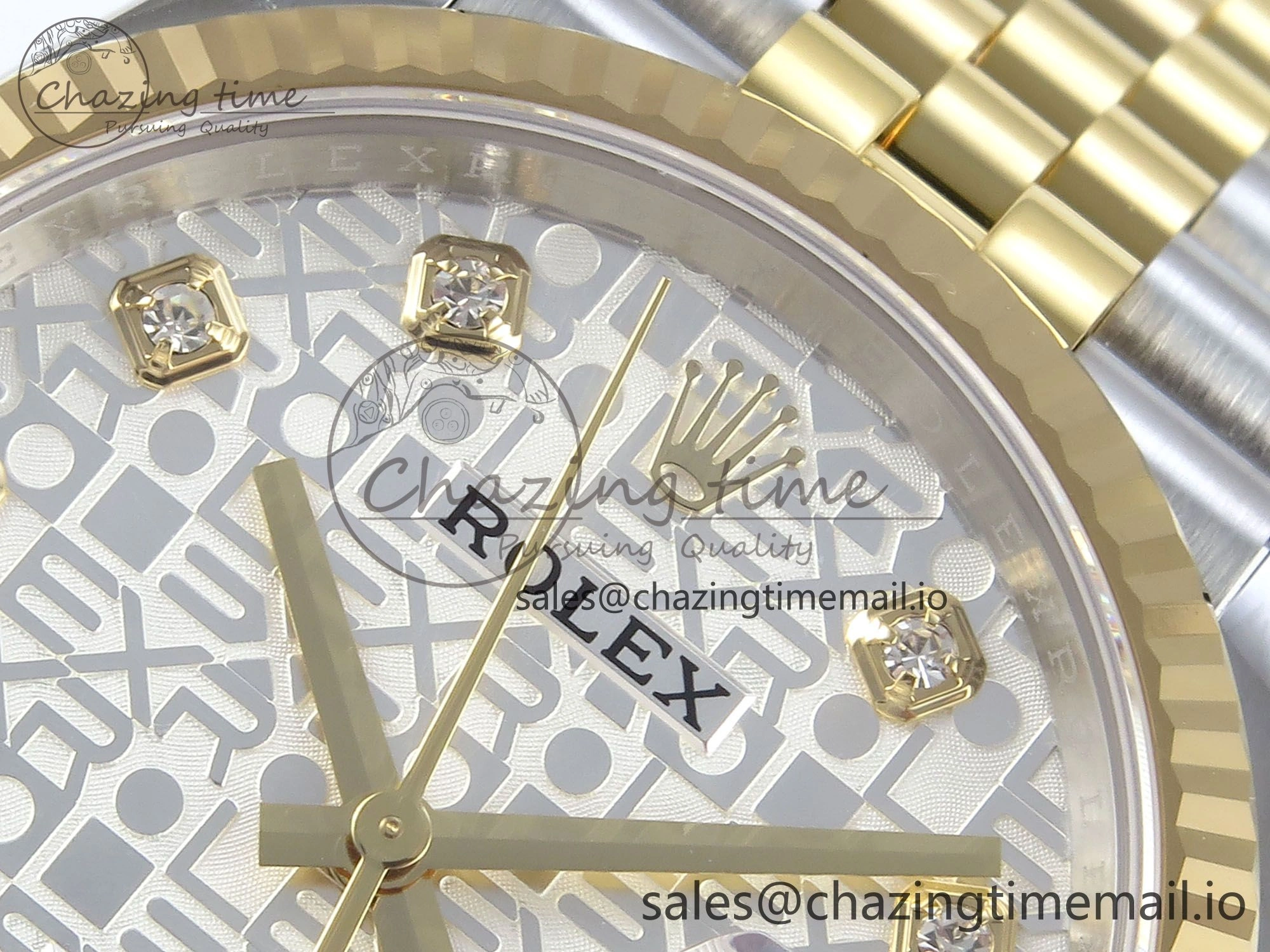 DateJust 36 126233 EWEF Best Edition Rolxx White Dial on SS YG Jubilee Bracelet A3235