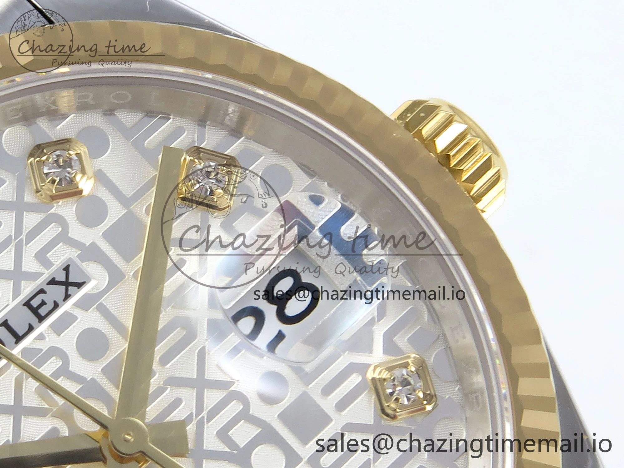 DateJust 36 126233 EWEF Best Edition Rolxx White Dial on SS YG Jubilee Bracelet A3235
